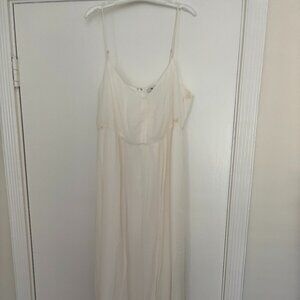 Madewell White Crepe Sundress